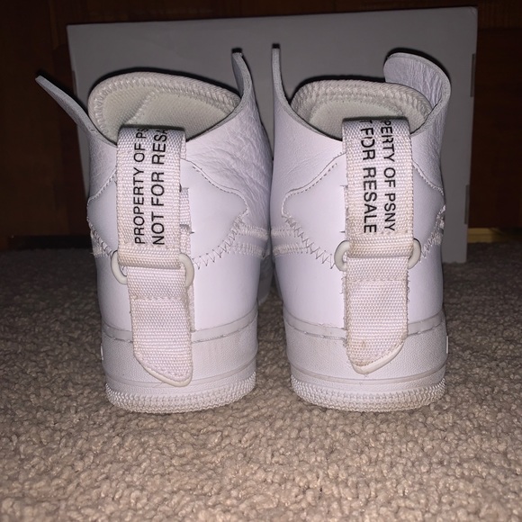 Nike PSNY x Air Force 1 High Triple White 2018 - Picture 4 of 8